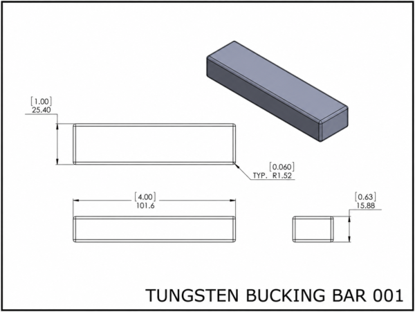 Tungsten bucking bar 001