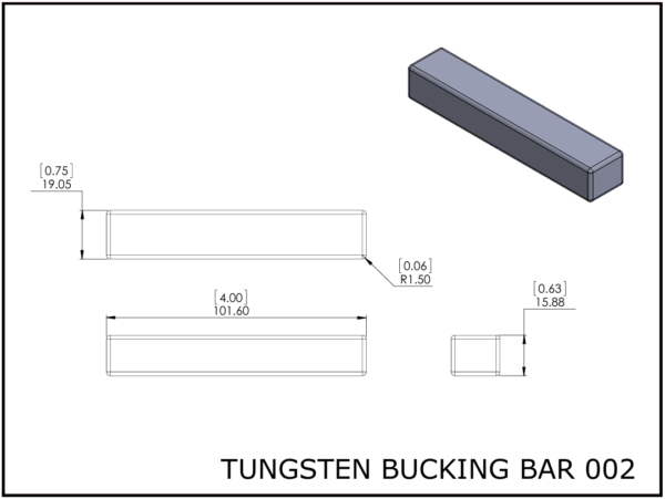 0002 Tungsten bucking bar 002