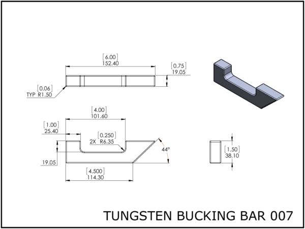 0007 Tungsten bucking bar 007