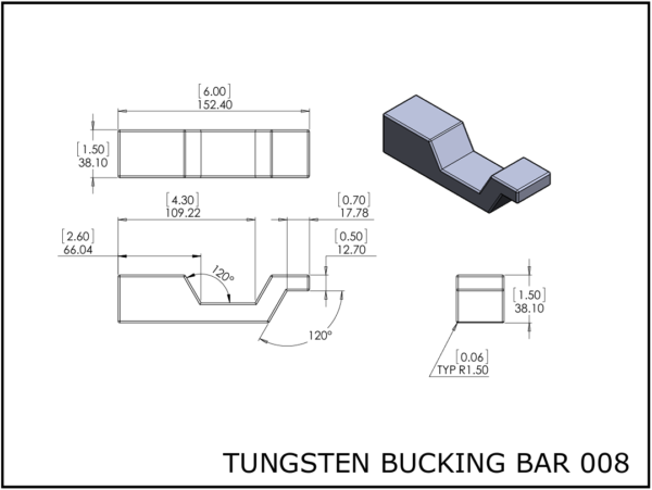 0008 Tungsten bucking bar 008