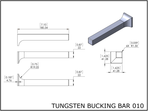 Tungsten bucking bar 010