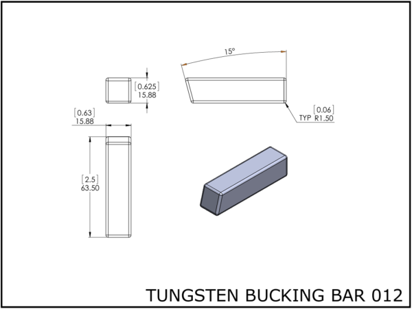 Tungsten bucking bar 012