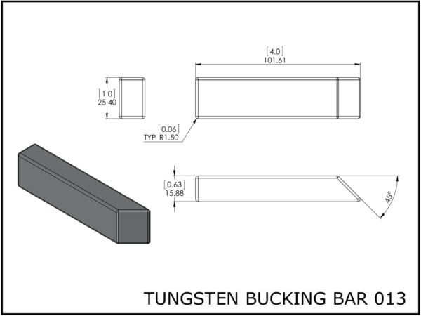 Tungsten bucking bar 013