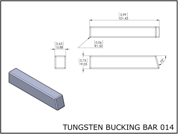 Tungsten bucking bar 014