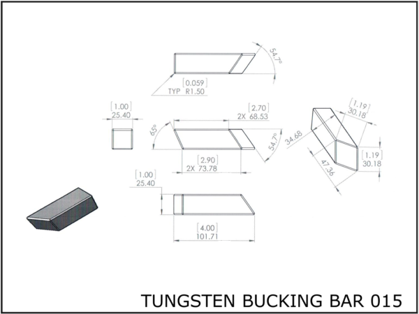 0015 Tungsten bucking bar 015