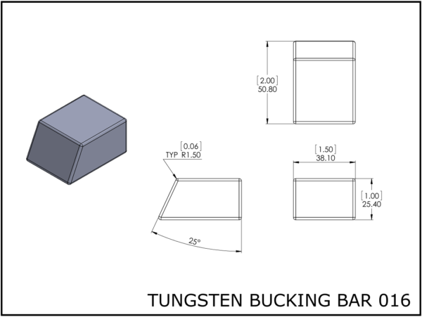 Tungsten bucking bar 016