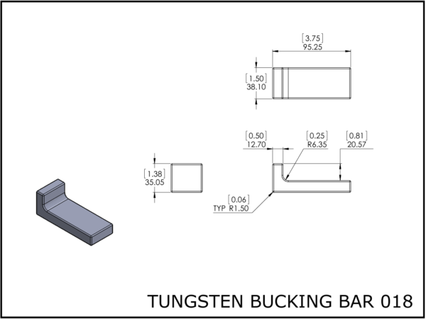 Tungsten bucking bar 018