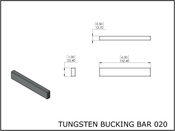 Tungsten bucking bar 020