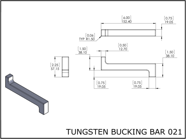 Tungsten bucking bar 021