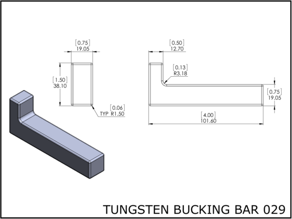 Tungsten bucking bar 029