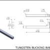 0033 Tungsten bucking bar 033