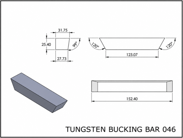0046 Tungsten bucking bar 046
