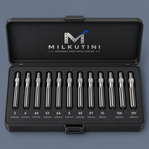 threaded shank piloted reamer set 4.06-8.64mm