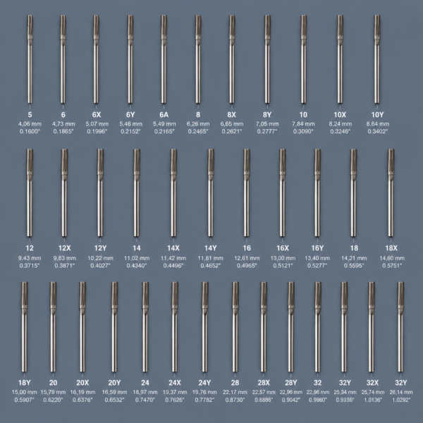 threaded reamer set 34pcs Piloted reamers set of 34pcs