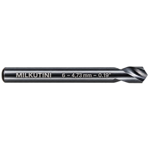 6 – 4,73 mm – 0.19" Stub drill 6 – 4,73 mm – 0.19"